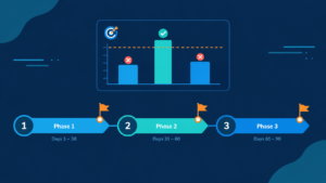 Content marketing funnel turning articles and data reports into booked demos and revenue for a digital business